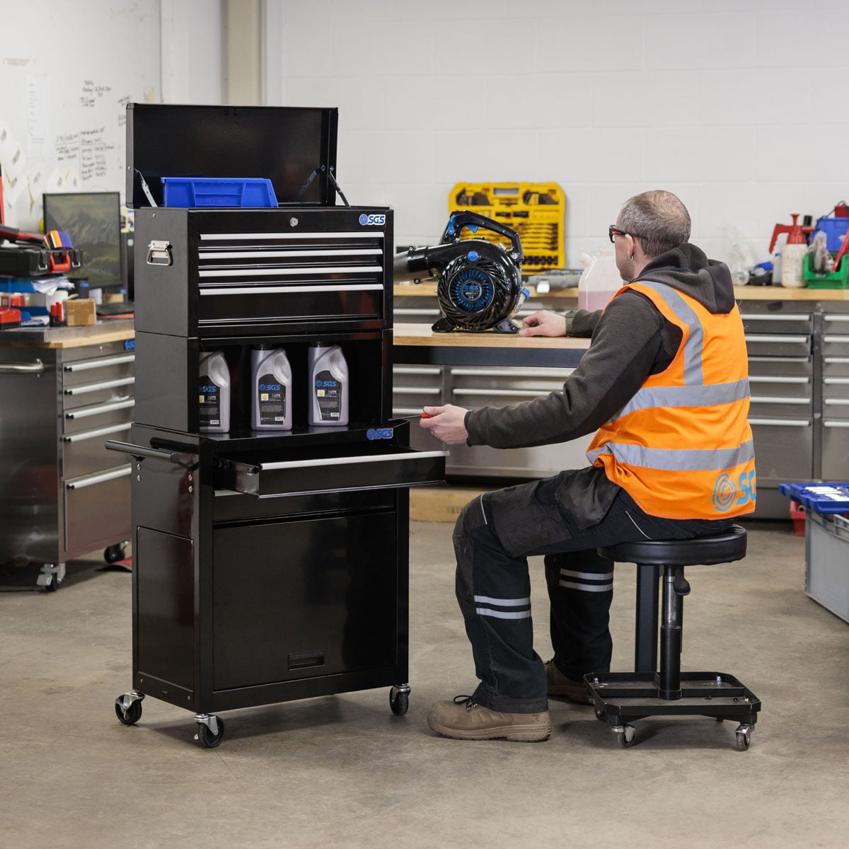 SGS Mechanics 6 Drawer Tool Box Chest & Roller Cabinet